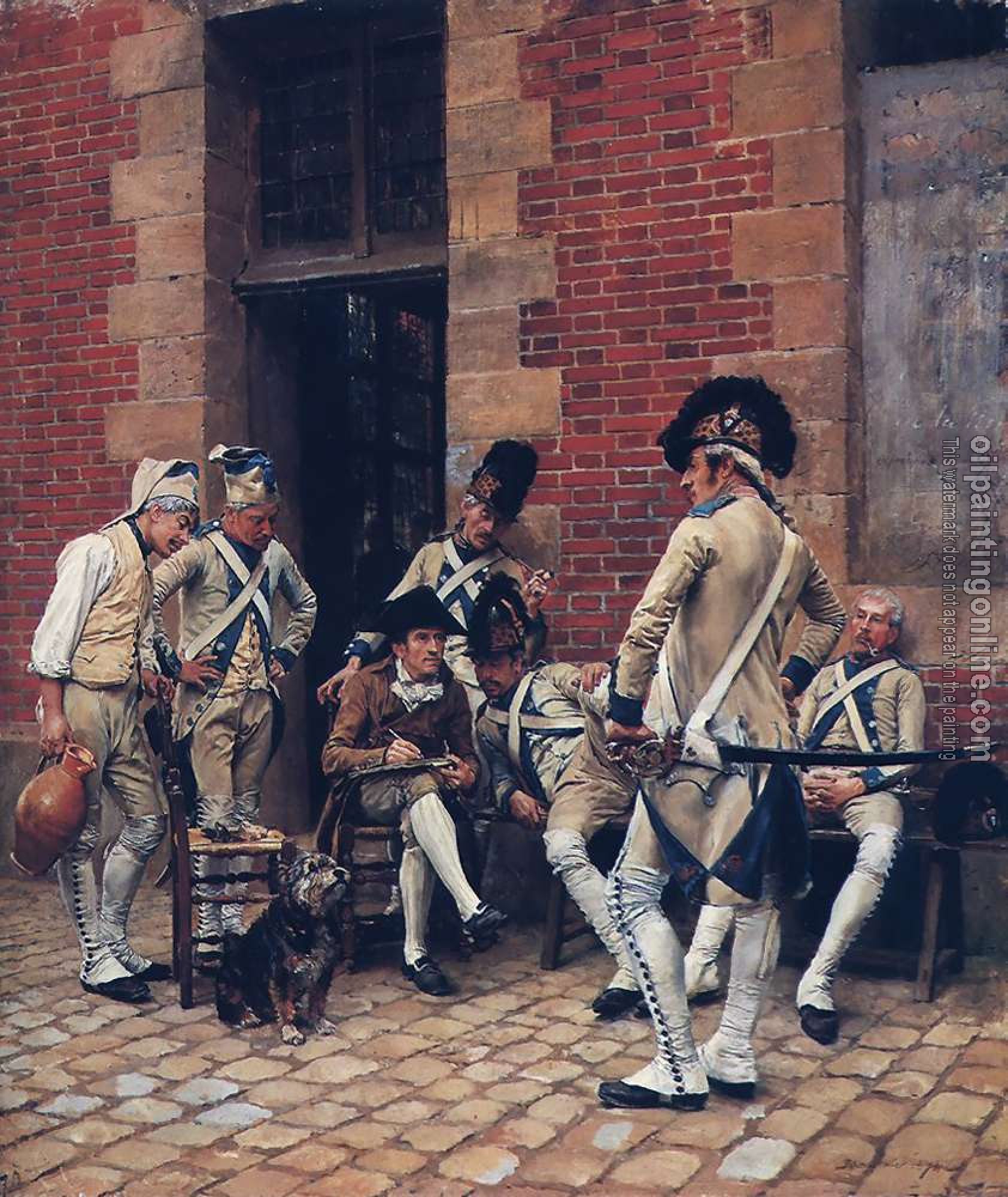 Meissonier, Jean-Louis Ernest - The Sergeant's Portrait